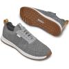 imageTRUE Linkswear All Day Knit II Mens Golf Shoe Breathable Lightweight  Comfort On and Off The Golf CourseGoat Grey