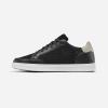 imageTRUE Linkswear FS02 Mixed Media Mens Golf ShoesWater Resistant Premium Full Grain LeatherBlack Truffle
