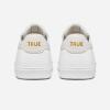 imageTRUE Linkswear FS02 Mixed Media Mens Golf ShoesWater Resistant Premium Full Grain LeatherWhite Truffle