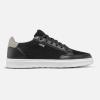 imageTRUE Linkswear FS02 Mixed Media Womens Golf Shoes Premium Full Grain Leather ampamp Durable Nubuck Suede PanelingBlack Truffle