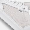 imageTRUE Linkswear FS02 Mixed Media Womens Golf Shoes Premium Full Grain Leather ampamp Durable Nubuck Suede PanelingWhite Truffle
