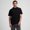 imageTRUE Linkswear Lux Mens Polo UPF 50 Sun Protection Anti Wrinkle Moisture WickingBlack