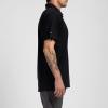 imageTRUE Linkswear Lux Mens Polo UPF 50 Sun Protection Anti Wrinkle Moisture WickingBlack