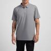 imageTRUE Linkswear Lux Mens Polo UPF 50 Sun Protection Anti Wrinkle Moisture WickingGoat Grey