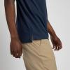 imageTRUE Linkswear Lux Mens Polo UPF 50 Sun Protection Anti Wrinkle Moisture WickingNavy
