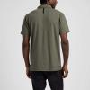 imageTRUE Linkswear Lux Mens Polo UPF 50 Sun Protection Anti Wrinkle Moisture WickingOlive