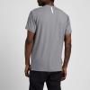 imageTRUE Linkswear Lux Mock Polo Mens TShirt UPF 50 Sun Protection Anti Wrinkle Moisture WickingGoat Grey