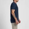 imageTRUE Linkswear Lux Mock Polo Mens TShirt UPF 50 Sun Protection Anti Wrinkle Moisture WickingNavy