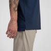imageTRUE Linkswear Lux Mock Polo Mens TShirt UPF 50 Sun Protection Anti Wrinkle Moisture WickingNavy