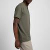 imageTRUE Linkswear Lux Mock Polo Mens TShirt UPF 50 Sun Protection Anti Wrinkle Moisture WickingOlive