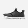 imageTRUE Linkswear OG Tour Mens Golf Shoes Top Grain Napa Leather WaterproofBlack White