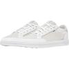 imageTRUE Linkswear FS02 Mixed Media Womens Golf Shoes Premium Full Grain Leather ampamp Durable Nubuck Suede PanelingWhite Truffle