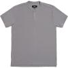 imageTRUE Linkswear Lux Mock Polo Mens TShirt UPF 50 Sun Protection Anti Wrinkle Moisture WickingGoat Grey