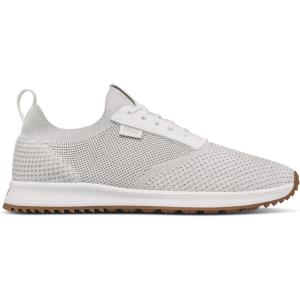 imageTRUE Linkswear All Day Knit II Mens Golf Shoe Breathable Lightweight  Comfort On and Off The Golf CourseBone White