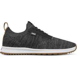 imageTRUE Linkswear All Day Knit II Mens Golf Shoe Breathable Lightweight  Comfort On and Off The Golf CourseMaui Black