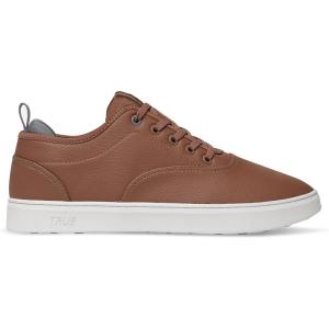 imageTRUE Linkswear FS01 Womens Sneakers  Weather Resistant EcoGenuine Leather Classic Style for AllDay Wear BlackRich Mahogany