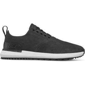 imageTRUE Linkswear LUX Pro Waterproof Mens Golf Shoes Durable Spikeless Tread for Aggressive Grip All Weather ComfortTour Black