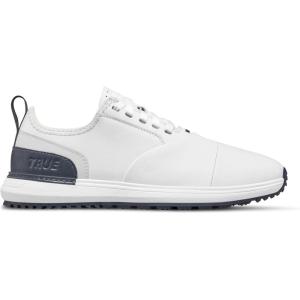 imageTRUE Linkswear LUX Pro Waterproof Mens Golf Shoes Durable Spikeless Tread for Aggressive Grip All Weather ComfortTour WhiteGrey