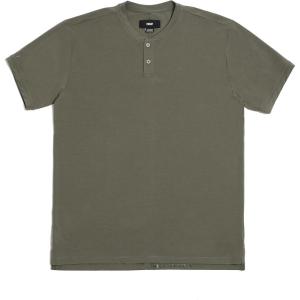 imageTRUE Linkswear Lux Mock Polo Mens TShirt UPF 50 Sun Protection Anti Wrinkle Moisture WickingOlive