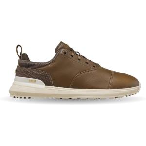 imageTRUE Linkswear Lux Tour Mens Golf Shoes Top Grain Napa Leather WaterproofWhiskey Pack