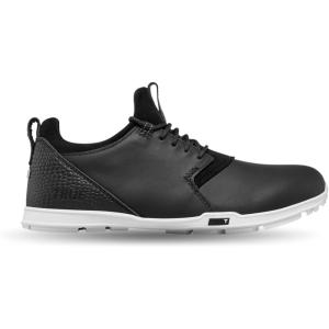 imageTRUE Linkswear OG Tour Mens Golf Shoes Top Grain Napa Leather WaterproofBlack White