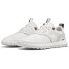 imageTrue LUX Hybrid Mens Golf Shoes Waterproof Knit Upper 100 Nappa Leather SaddleHigh Vis White