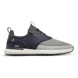 imageTrue LUX Hybrid Mens Golf Shoes Waterproof Knit Upper 100 Nappa Leather SaddleNine Iron Grey
